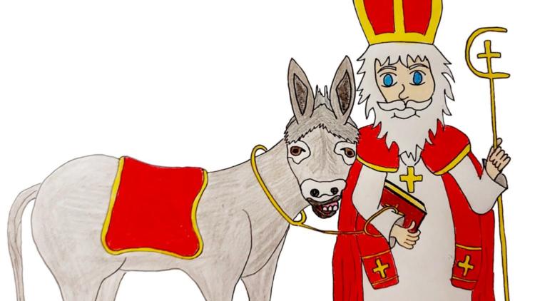 Nikolaus und sein Pferd