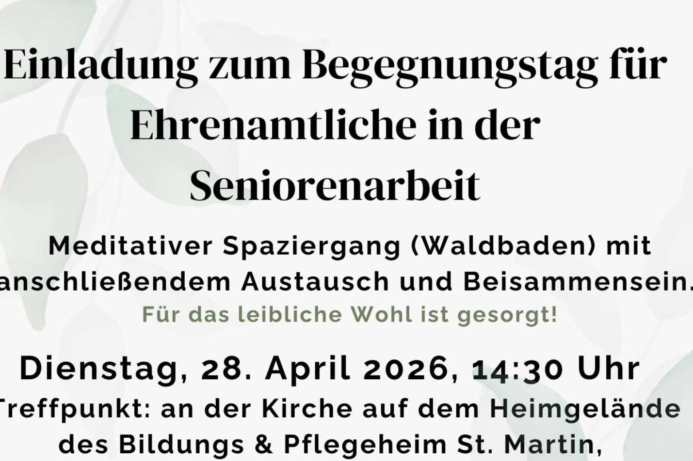 Begegnungstag 2026