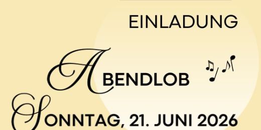 Einladung zum Abendlob