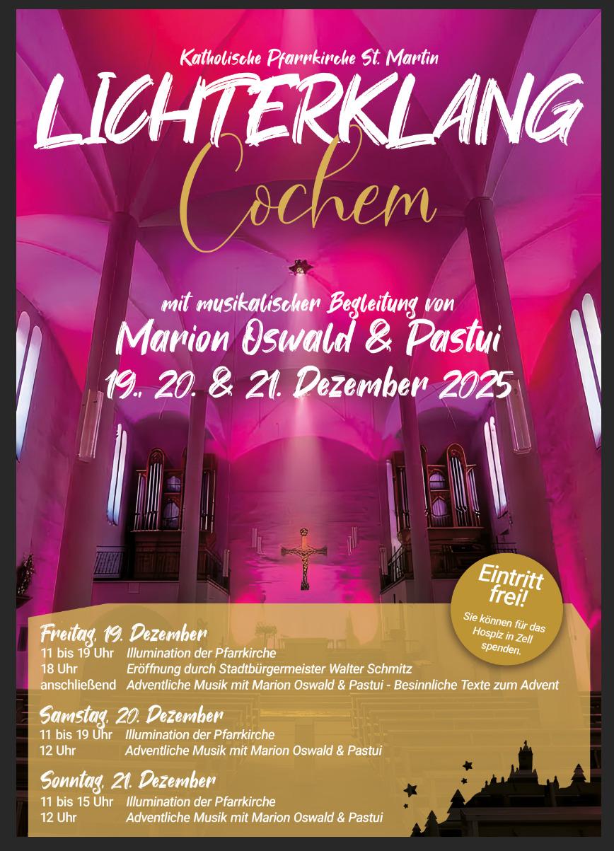Plakat zur Veranstaltung Lichterklang in Cochem