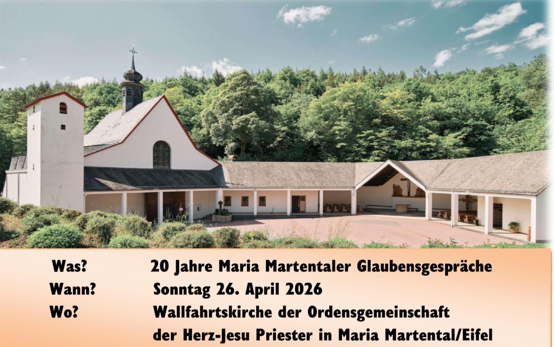 Jubiläum 20 Jahre Maria Martentaler Glaubensgespräche