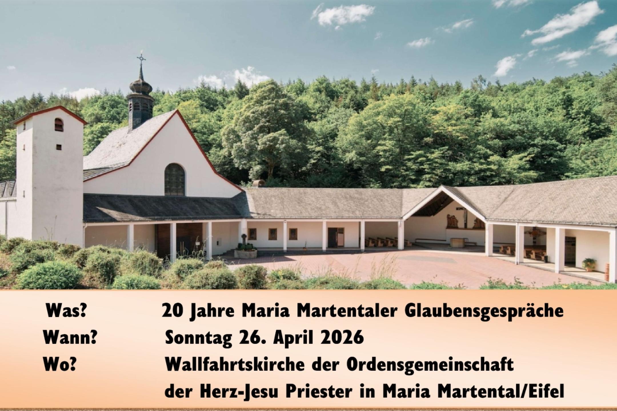Jubiläum 20 Jahre Maria Martentaler Glaubensgespräche