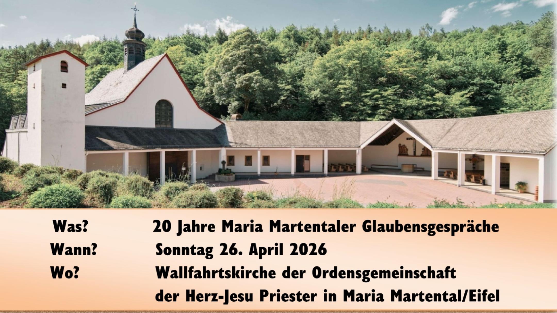 Jubiläum 20 Jahre Maria Martentaler Glaubensgespräche