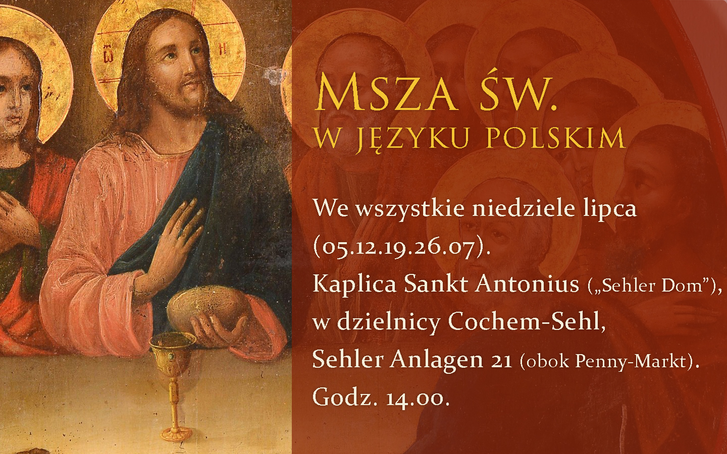 Msza-w-jez-pol-2026 /Messen in polnischer Sprache!