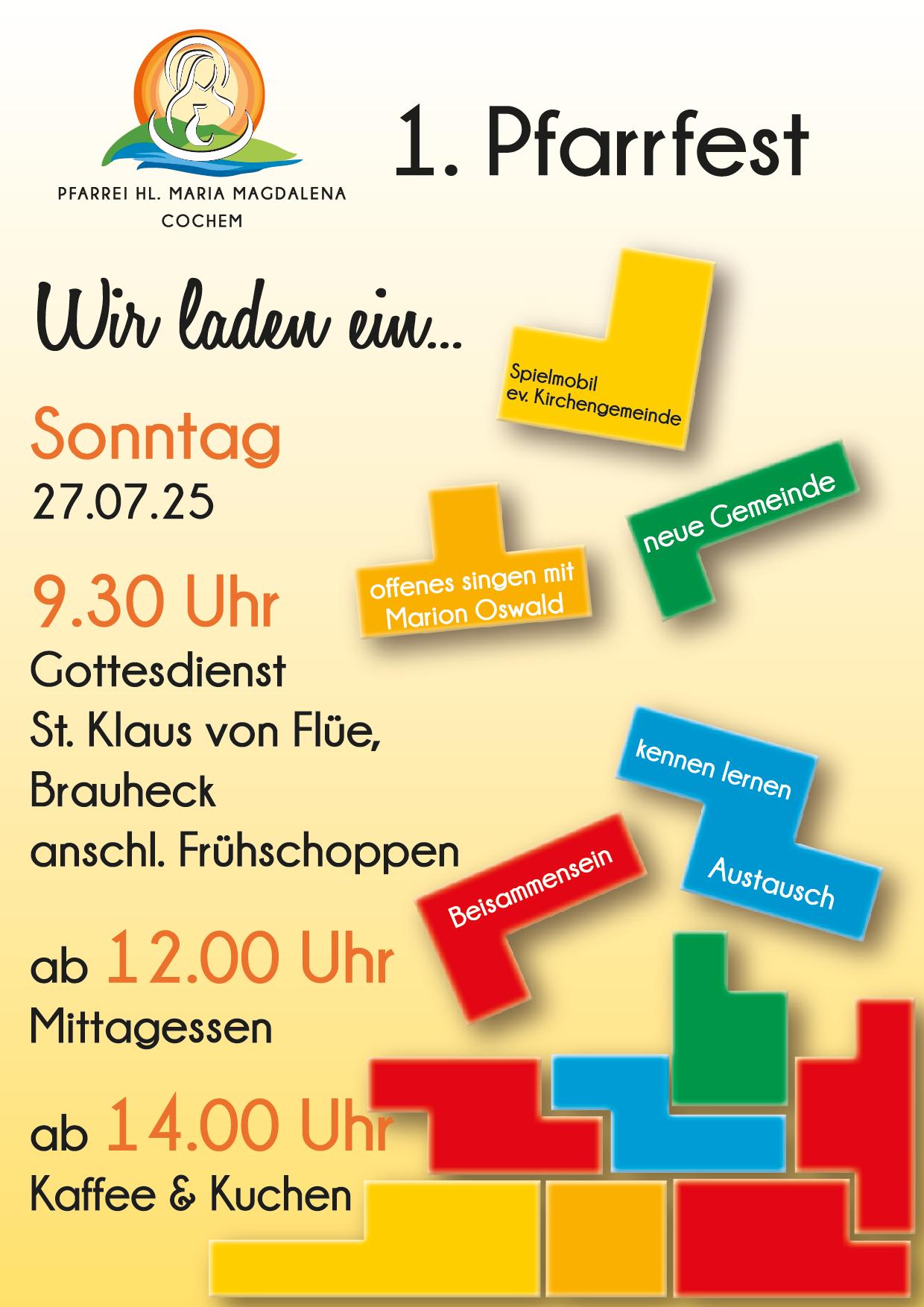 Einladung zum Pfarrfest