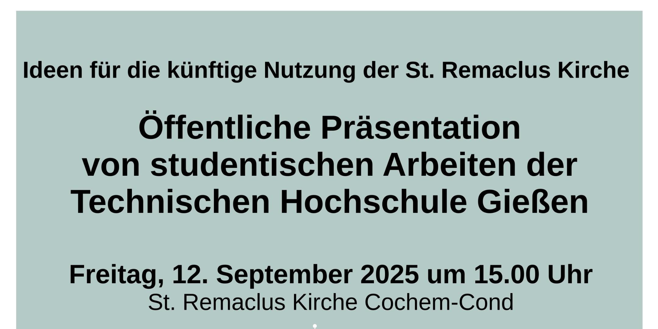 St. Remaclus-Kirche, Möglichkeiten