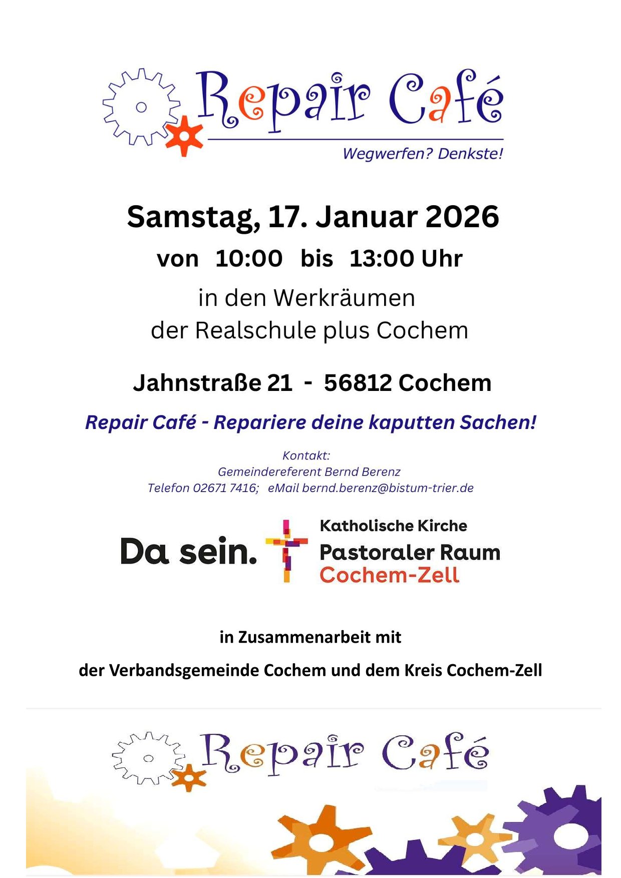 Repair Café Januar 2026 (c) Bernd Berenz Repair Café Januar 2026